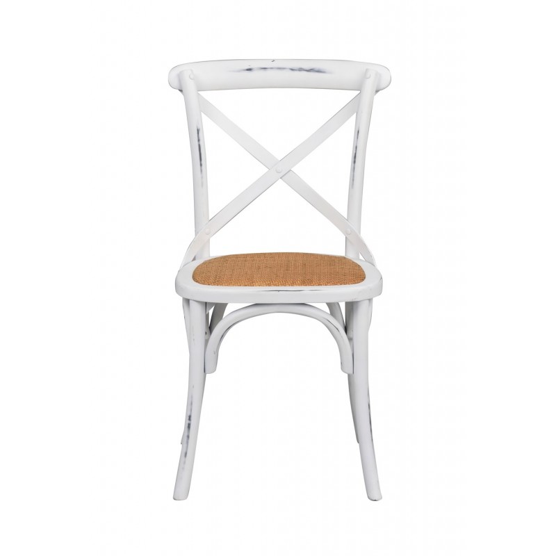 BA Cross Back Dining Chair White